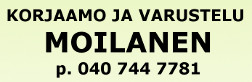 Korjaamo ja varustelu Moilanen logo